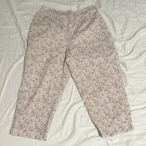 Karen Scott Multicolor Floral Pants